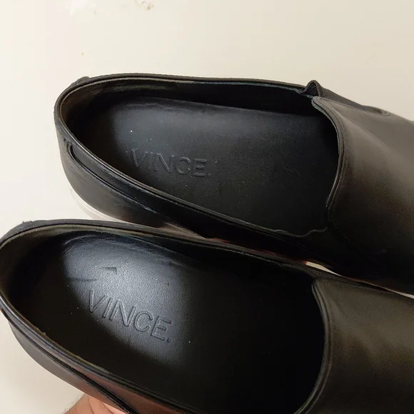 Vince Women's Black Pointy Toe Slip-On Sneakers Size 7.5 - Picture 5 of 9